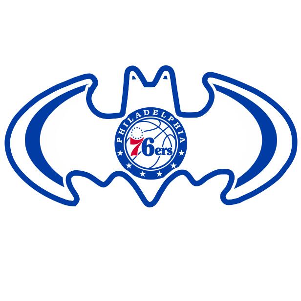 Philadelphia 76ers Batman Logo DIY iron on transfer (heat transfer)